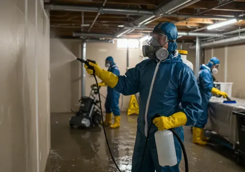 Basement Sanitization and Antimicrobial Treatment process in Fox River Grove, IL