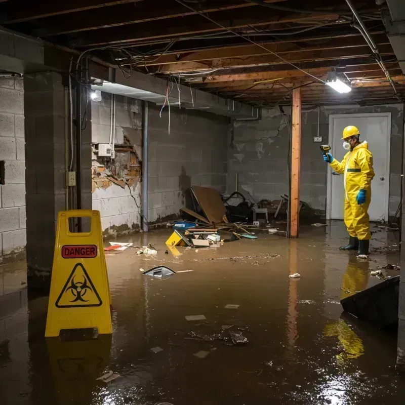 Flooded Basement Electrical Hazard in Fox River Grove, IL Property